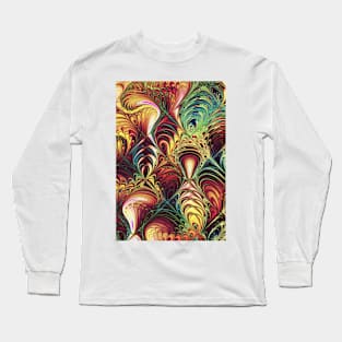 abstract fractal pattern Long Sleeve T-Shirt